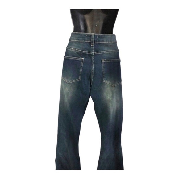 Studded flare bell bottom lainie wilson style dark indigo wash jeans size 11 new - Picture 12 of 16